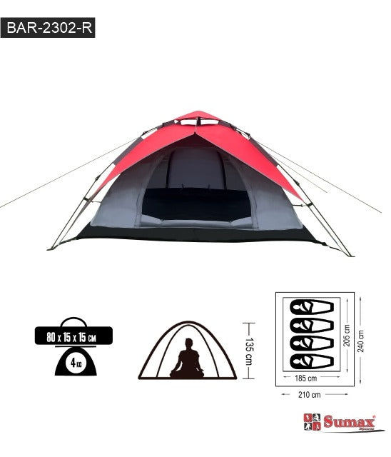 CARPA SUMAX 4 PERSONAS BAR-2302